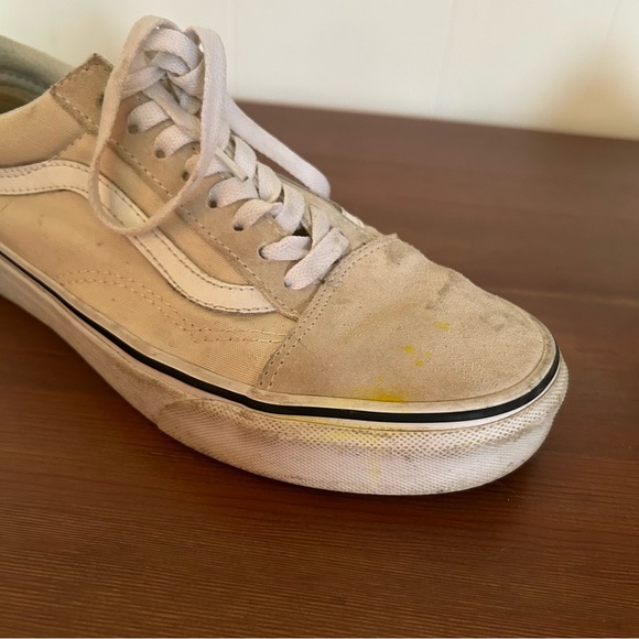 Vans Cream Old Skool Sneaker Men’s Size 7 Women’s Size 8.5 - Picture 9 of 9